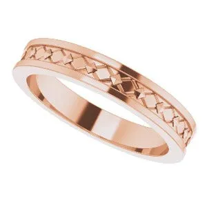 Geometric Pyramid Band 51826 - 4 mm