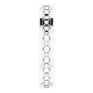 Geometric Pyramid Band 51826 - 4 mm