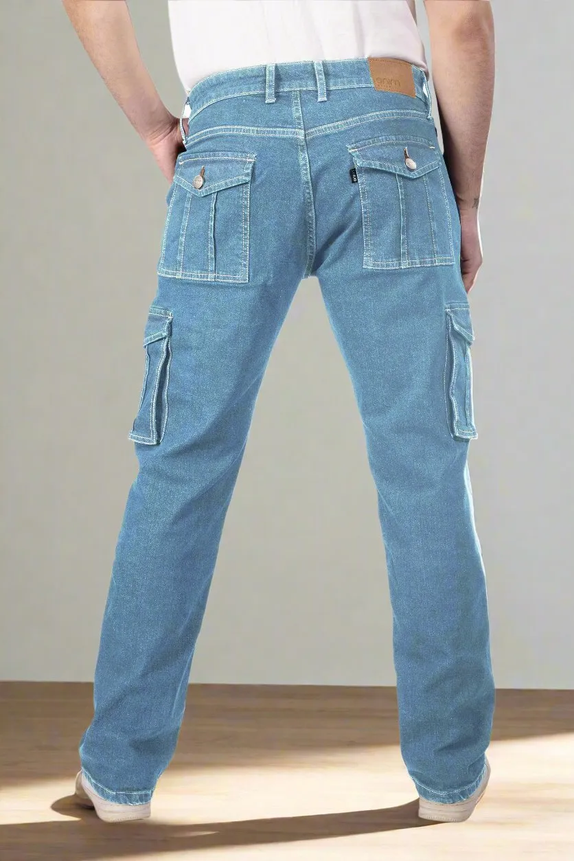 Glacier Blue Straight Fit Cargo