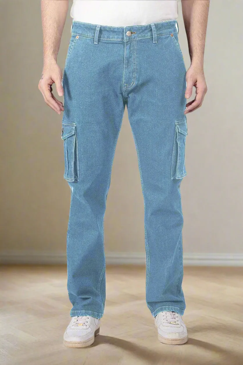 Glacier Blue Straight Fit Cargo