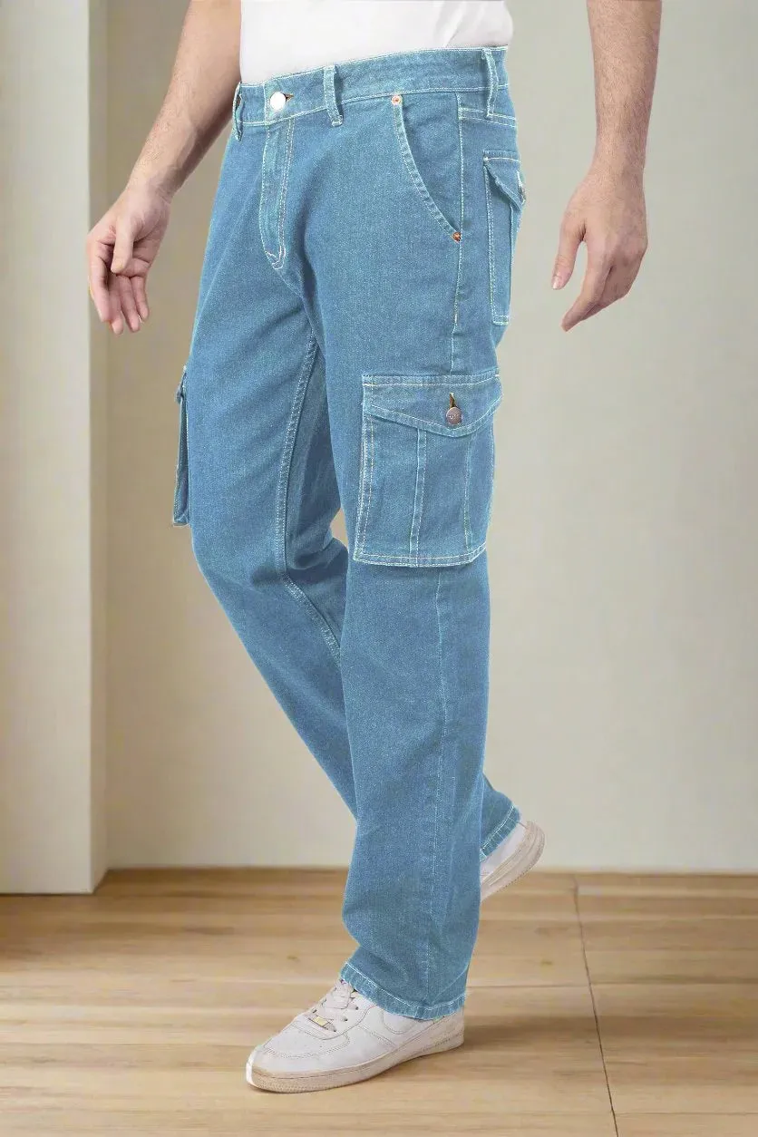 Glacier Blue Straight Fit Cargo