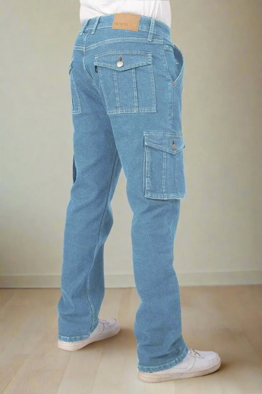 Glacier Blue Straight Fit Cargo