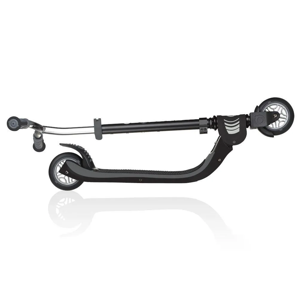 Globber Flow 125 Foldable 2-Wheels Kick Scooter – Black/Grey