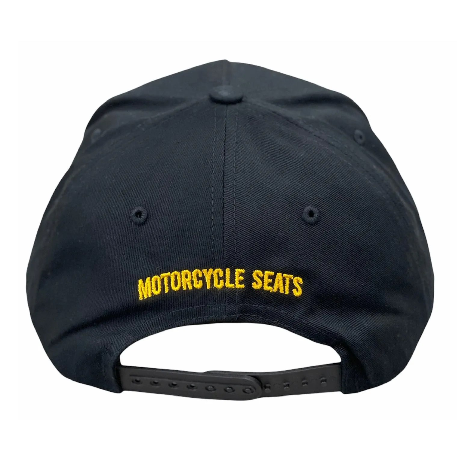 Gold Text Snapback Flat Bill Hat