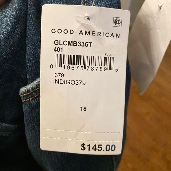 Good American good legs Medium Wash jeans Size-18 Plus Size New Retail-1…