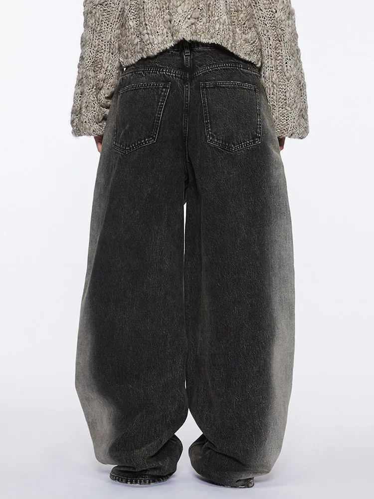 Gradient Wide-Leg Jeans