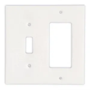 Greek Thassos White Marble Switch Plate Cover, Polished-TOGGLE ROCKER