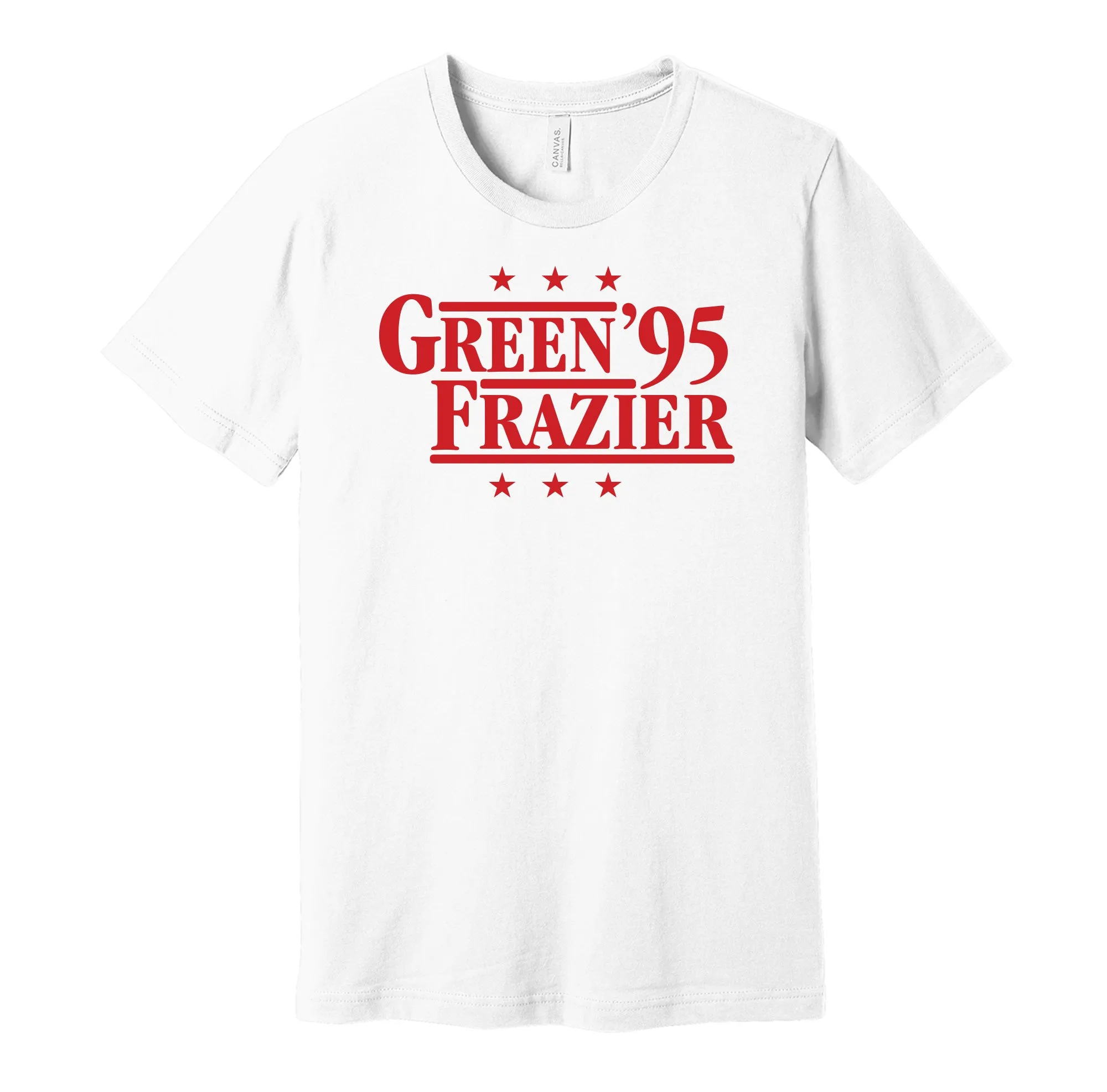 Green & Frazier '95 - Nebraska Football Political Campaign Parody T-Shirt - Hyper Than Hype Shirts