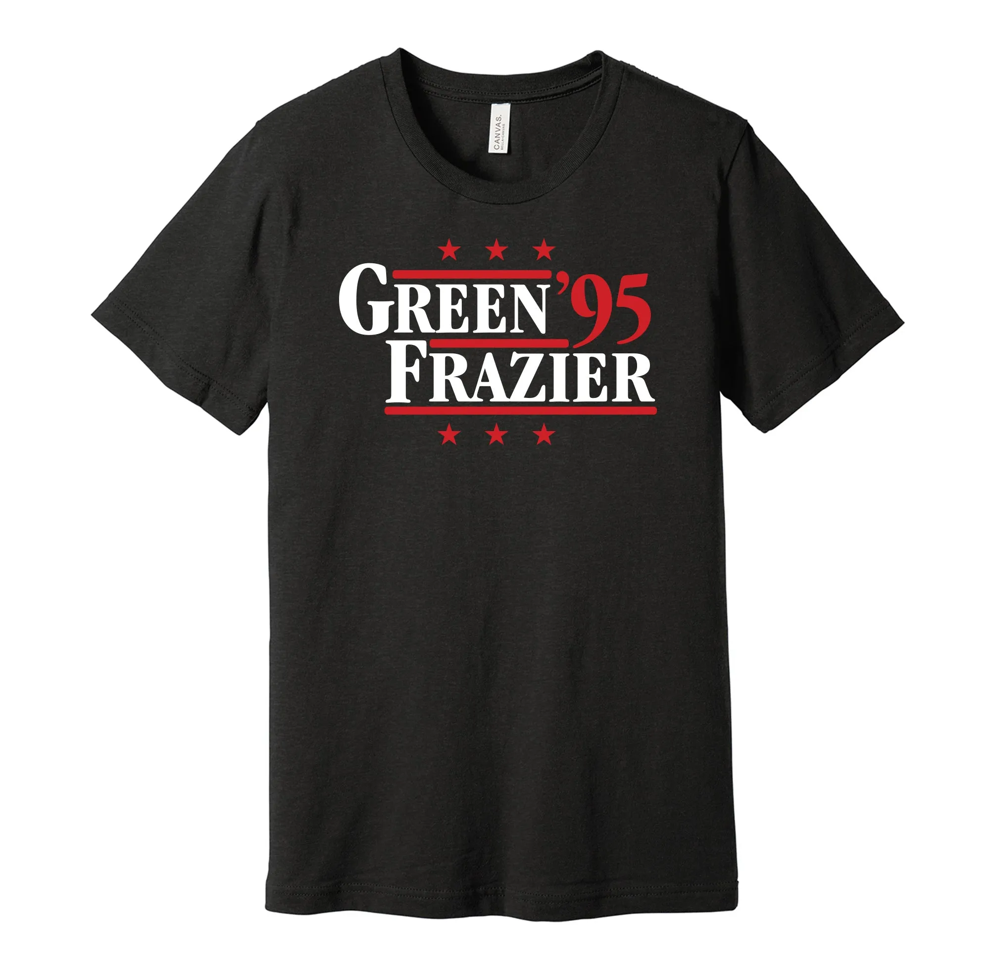 Green & Frazier '95 - Nebraska Football Political Campaign Parody T-Shirt - Hyper Than Hype Shirts