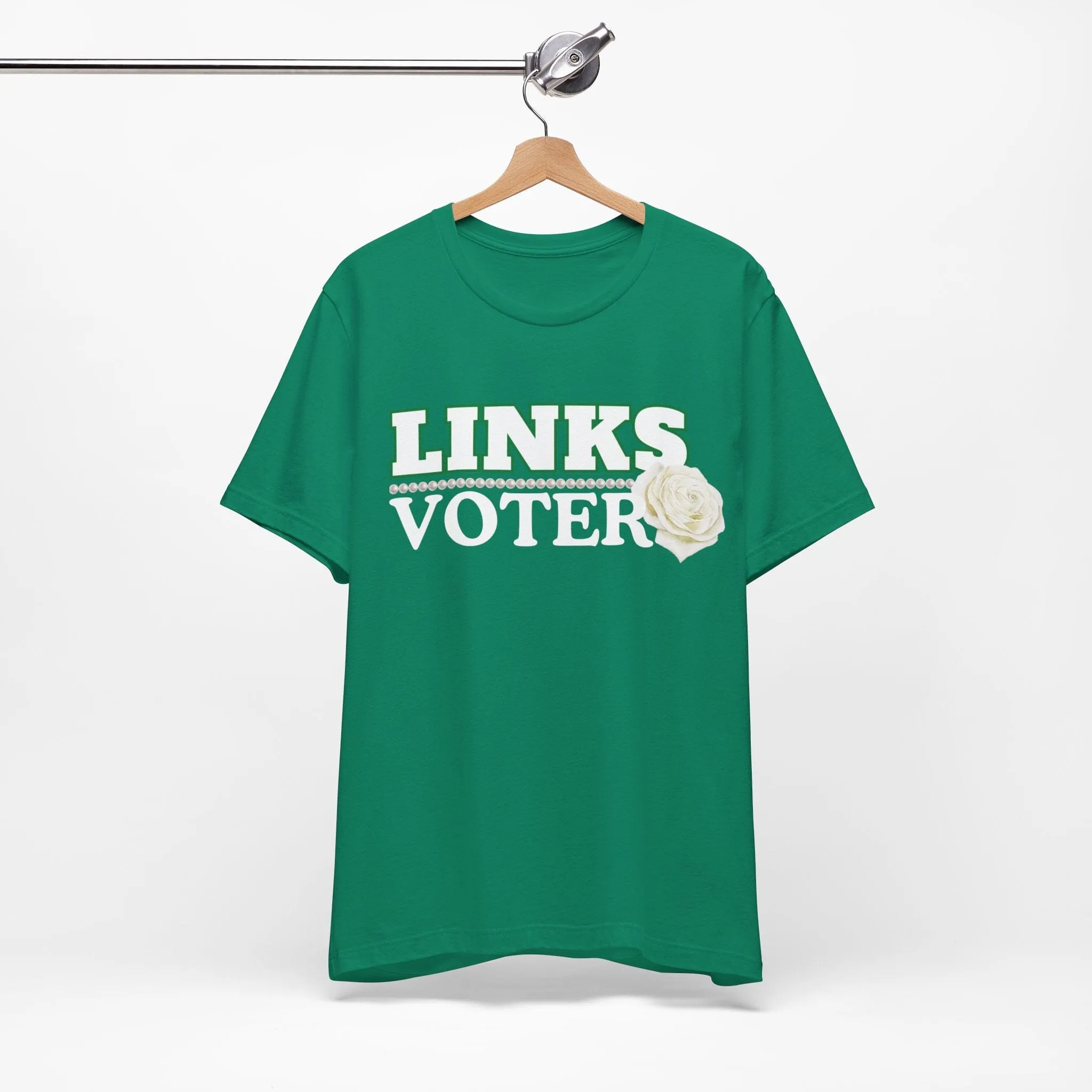 Green and White Links Voter T shirt