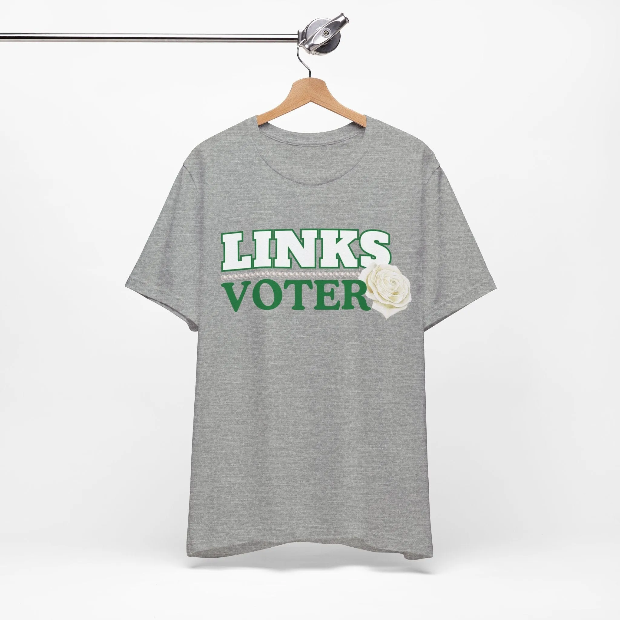 Green and White Links Voter T shirt