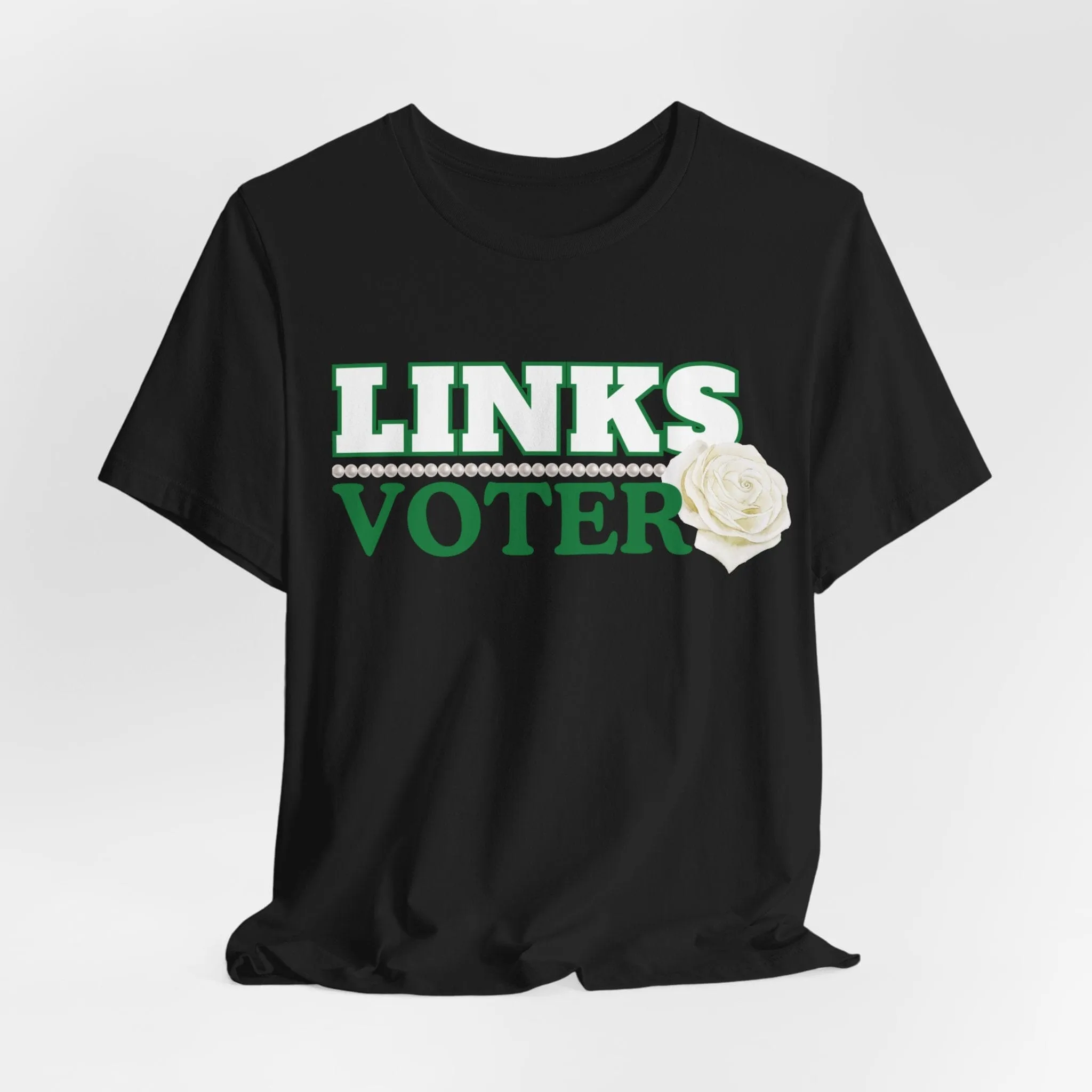 Green and White Links Voter T shirt