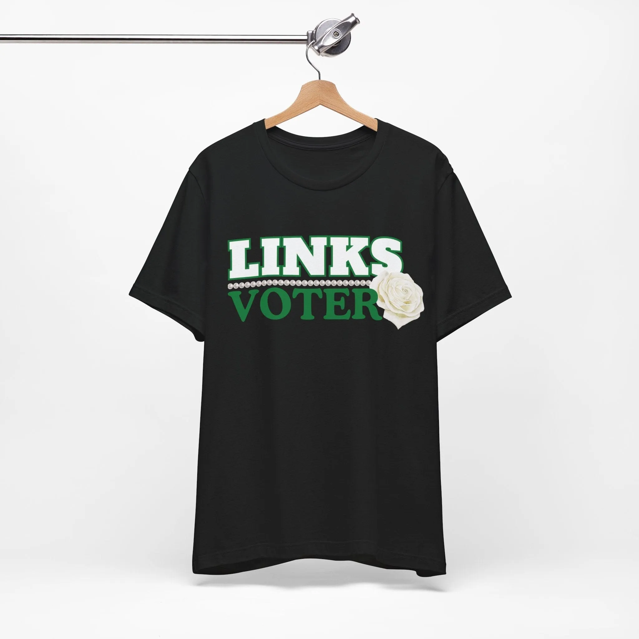 Green and White Links Voter T shirt