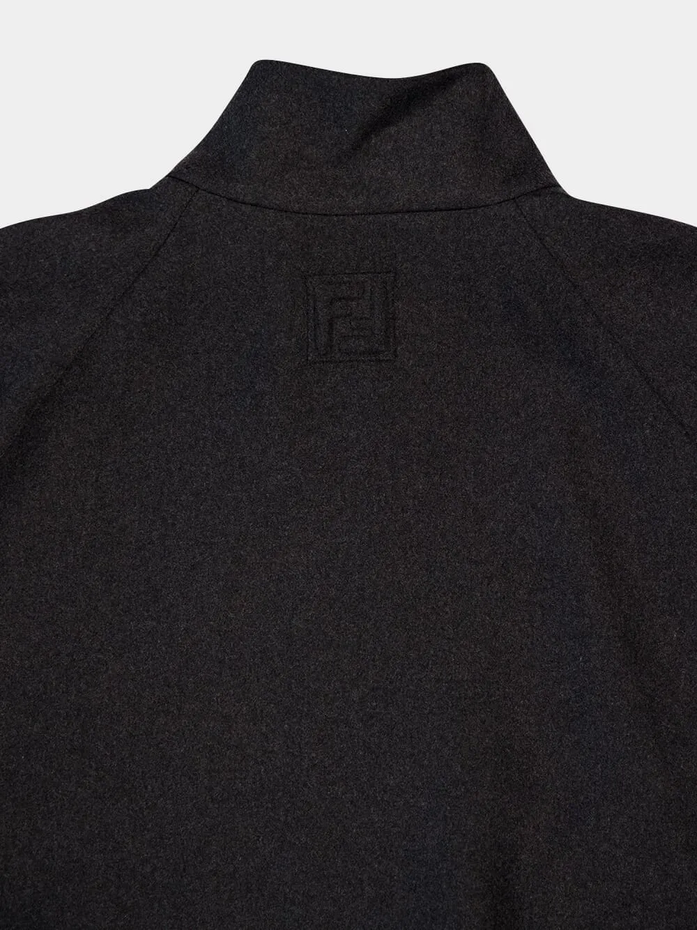 Grey Cashmere Bomber Jacket