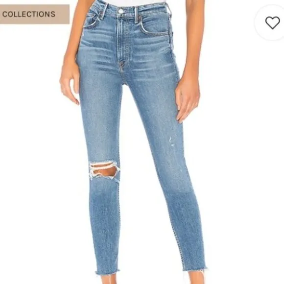 GRLFRND &quot;Kendall&quot; Stretch High Rise Skinny Jeans in Amelia Size 28