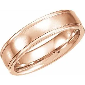 Grooved Band with Satin Finish 51207 - 6 mm - 8 mm