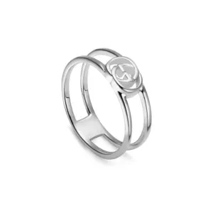 Gucci Silver Interlocking GG Ring