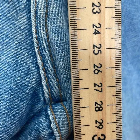 Guess - Vintage 90s High Waist Wide Legged Denim Jeans - Light wash - Size 27