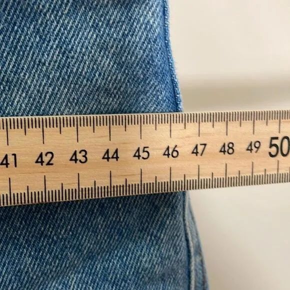 Guess - Vintage 90s High Waist Wide Legged Denim Jeans - Light wash - Size 27
