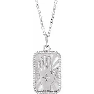 Hamsa Hand Tarot 16-18" Necklace or Pendant 88168