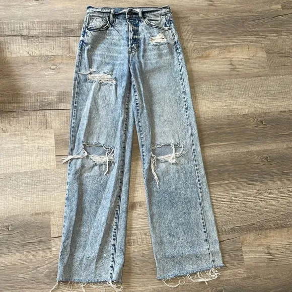 Hidden Jeans Logan distressed dad jeans