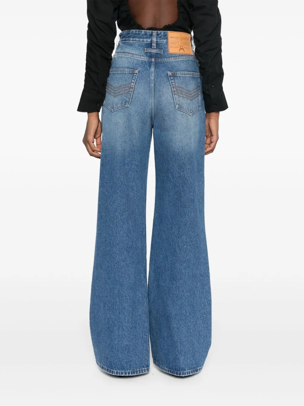 High Waist Button-Front Straight-Leg Denim Jeans for Effortless Chic