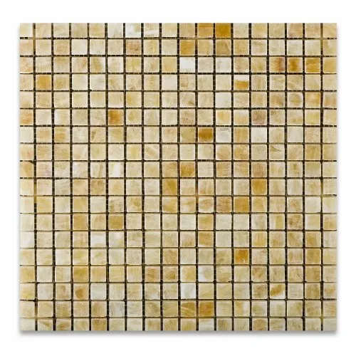 Honey Onyx 5/8" X 5/8" Polished Mosaic Tile (Lot of 50 sq. ft.)
