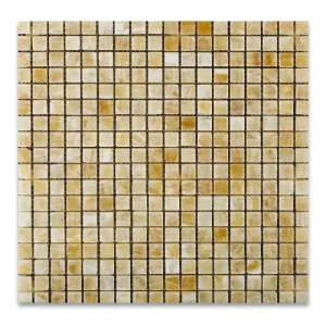 Honey Onyx 5/8" X 5/8" Polished Mosaic Tile (Lot of 50 sq. ft.)