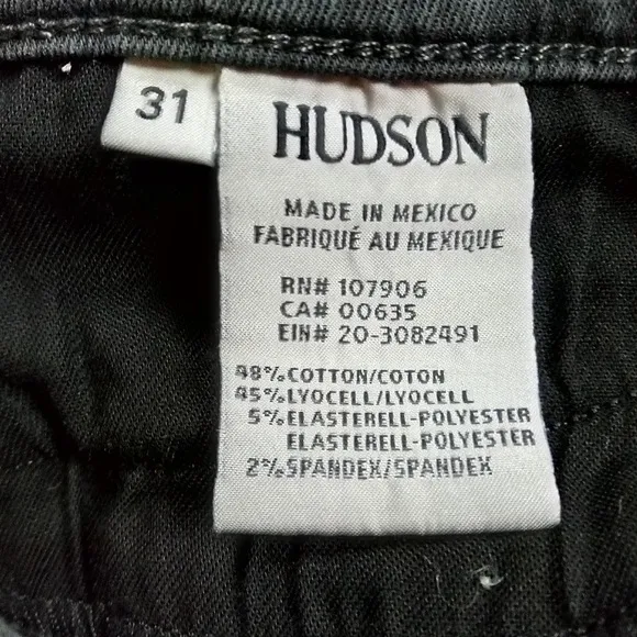 Hudson | ‘Natalie’ Distressed Denim Skinny Jeans