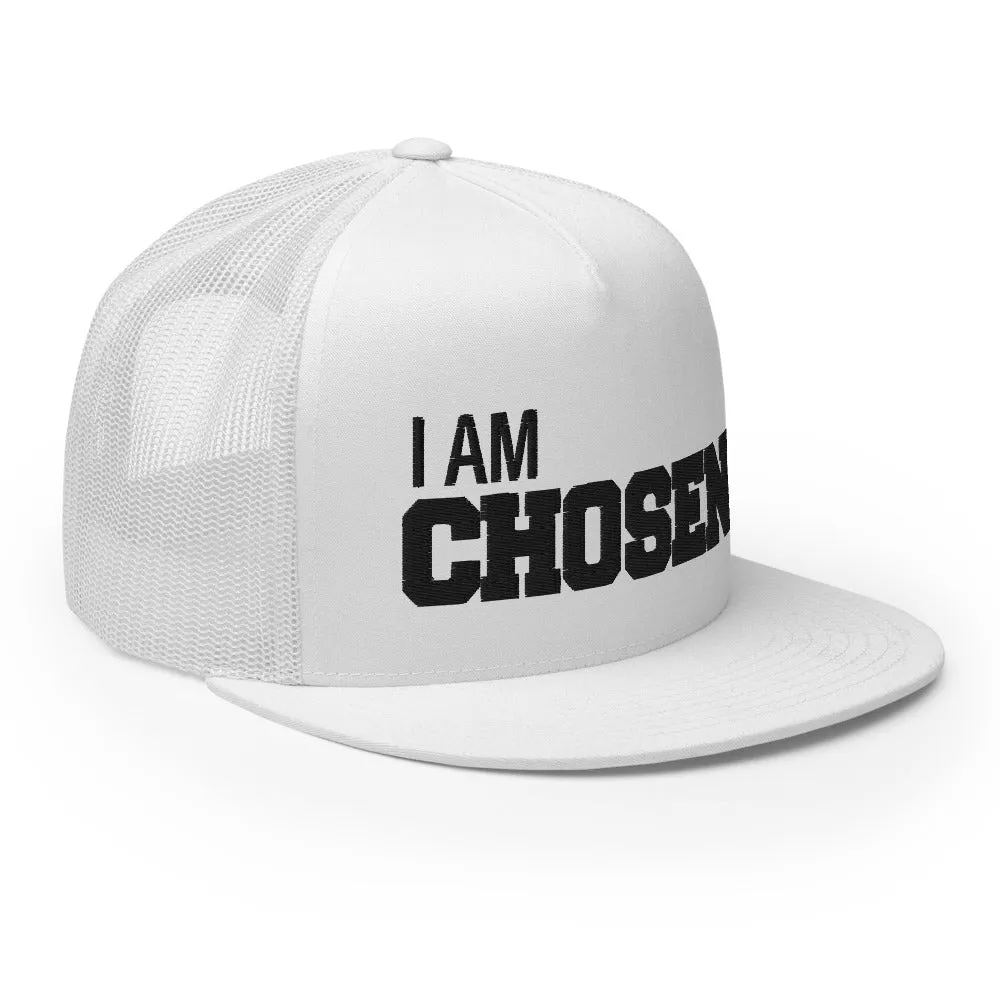 I AM Chosen (White/ Black Trucker Cap)
