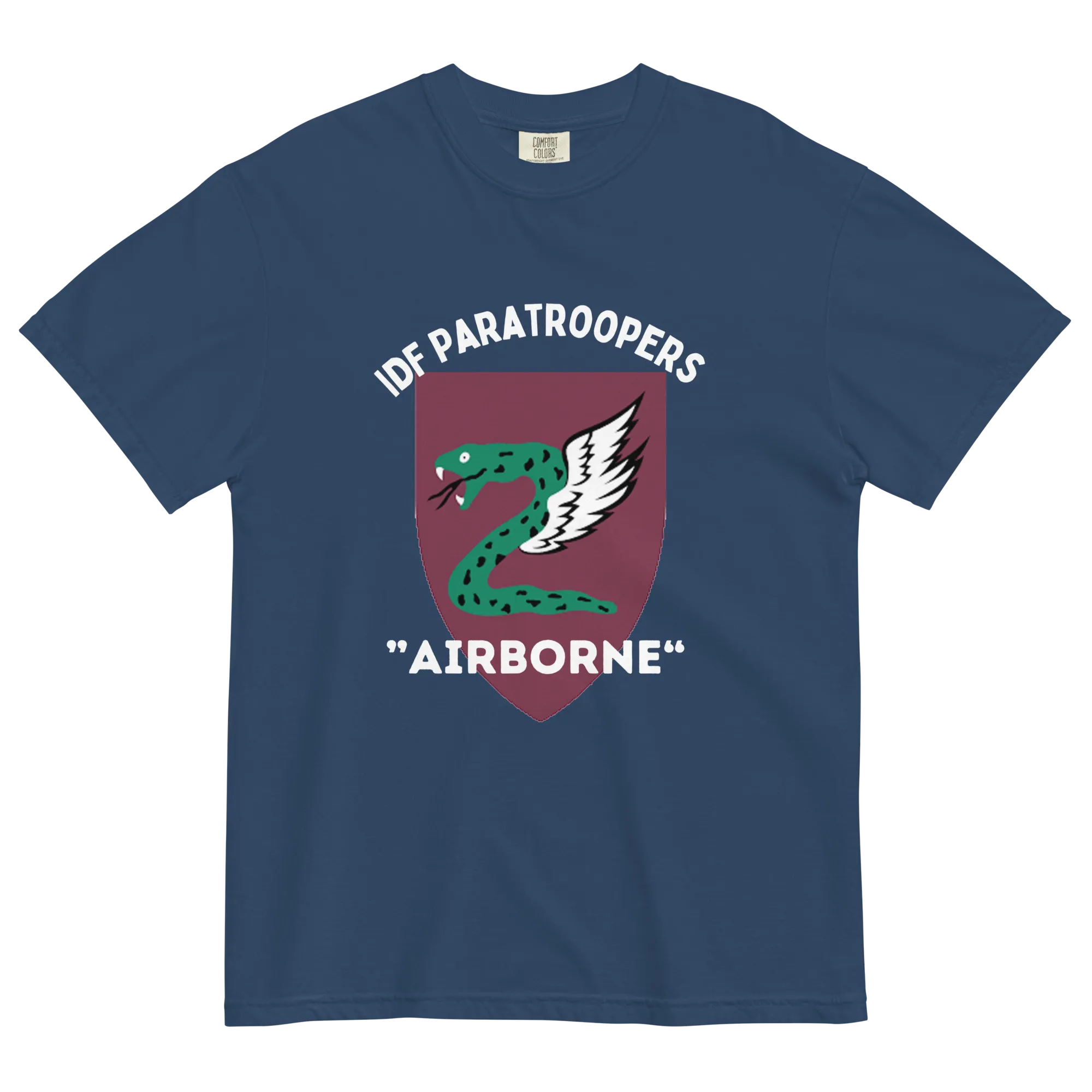 IDF Paratroopers Airborne men's garment-dyed heavyweight t-shirt