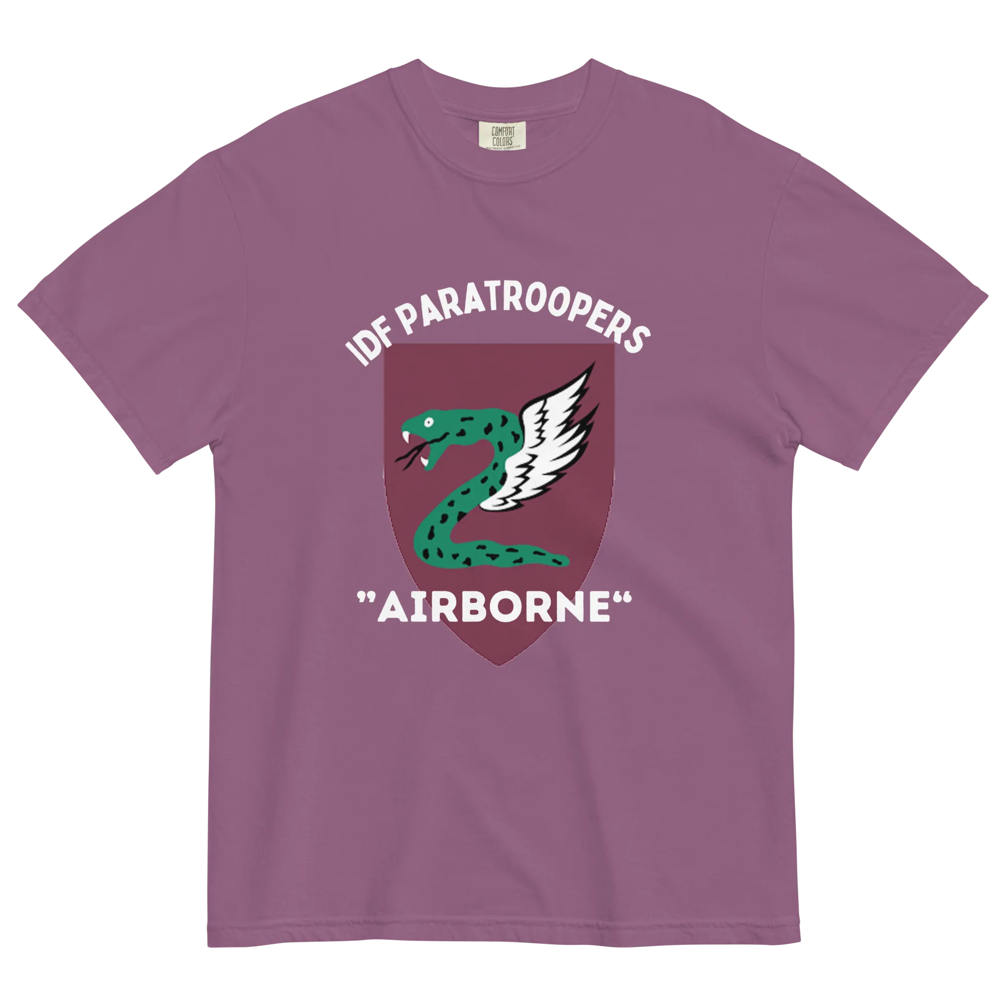 IDF Paratroopers Airborne men's garment-dyed heavyweight t-shirt