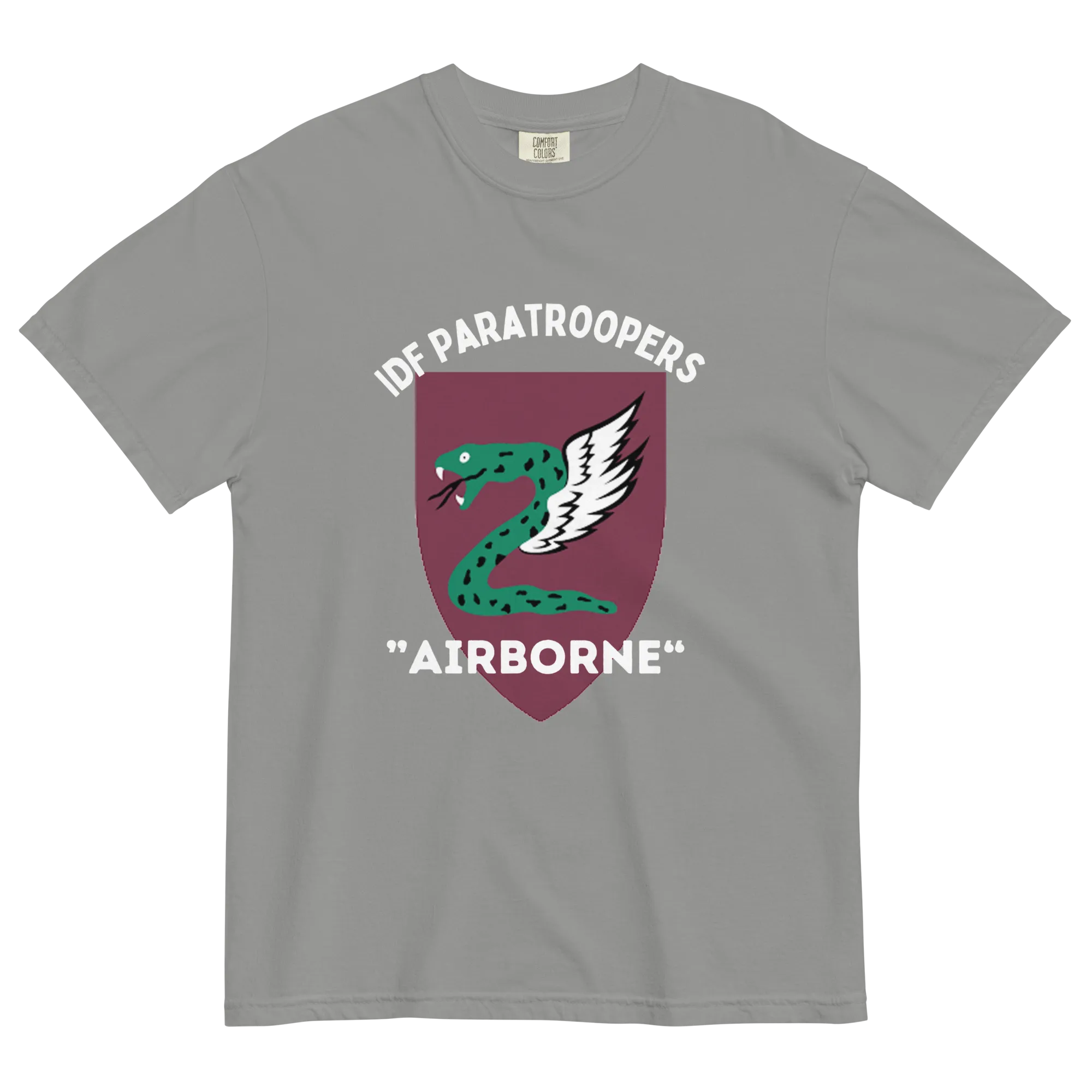 IDF Paratroopers Airborne men's garment-dyed heavyweight t-shirt