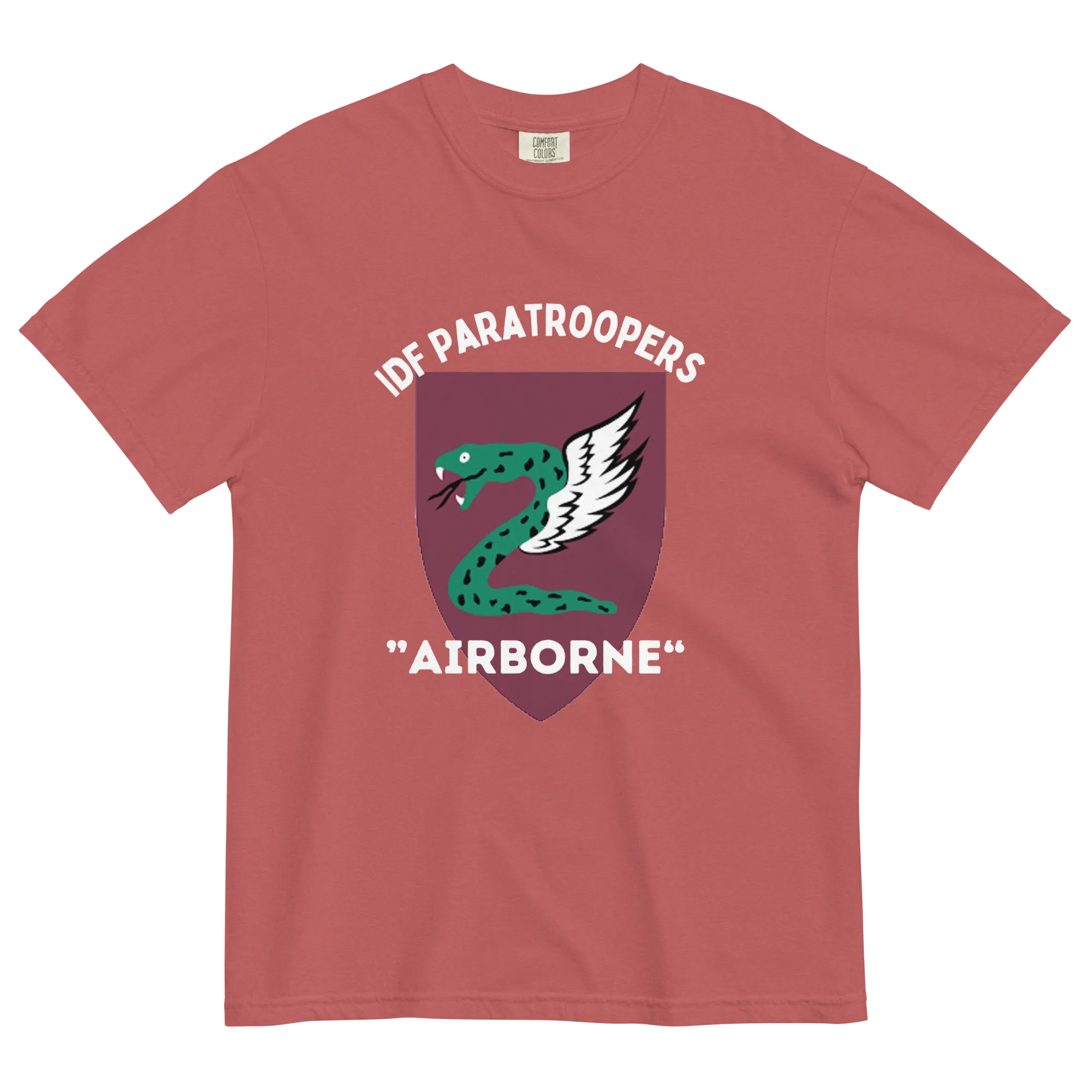 IDF Paratroopers Airborne men's garment-dyed heavyweight t-shirt