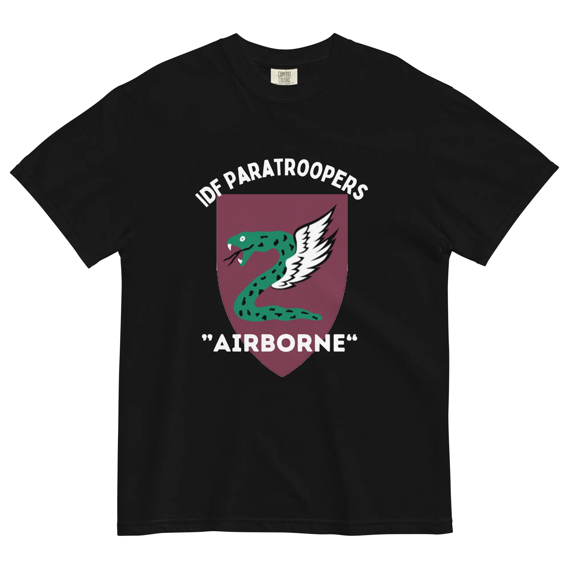 IDF Paratroopers Airborne men's garment-dyed heavyweight t-shirt