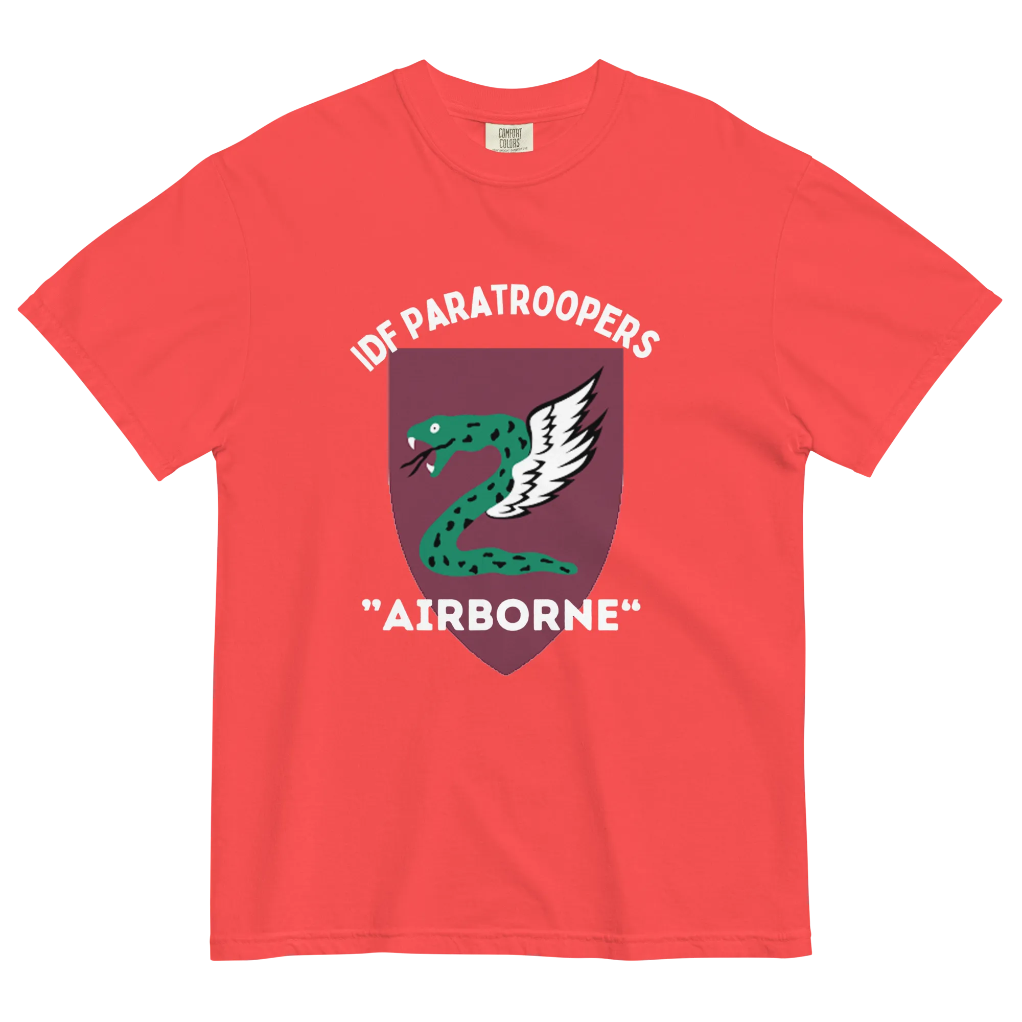 IDF Paratroopers Airborne men's garment-dyed heavyweight t-shirt