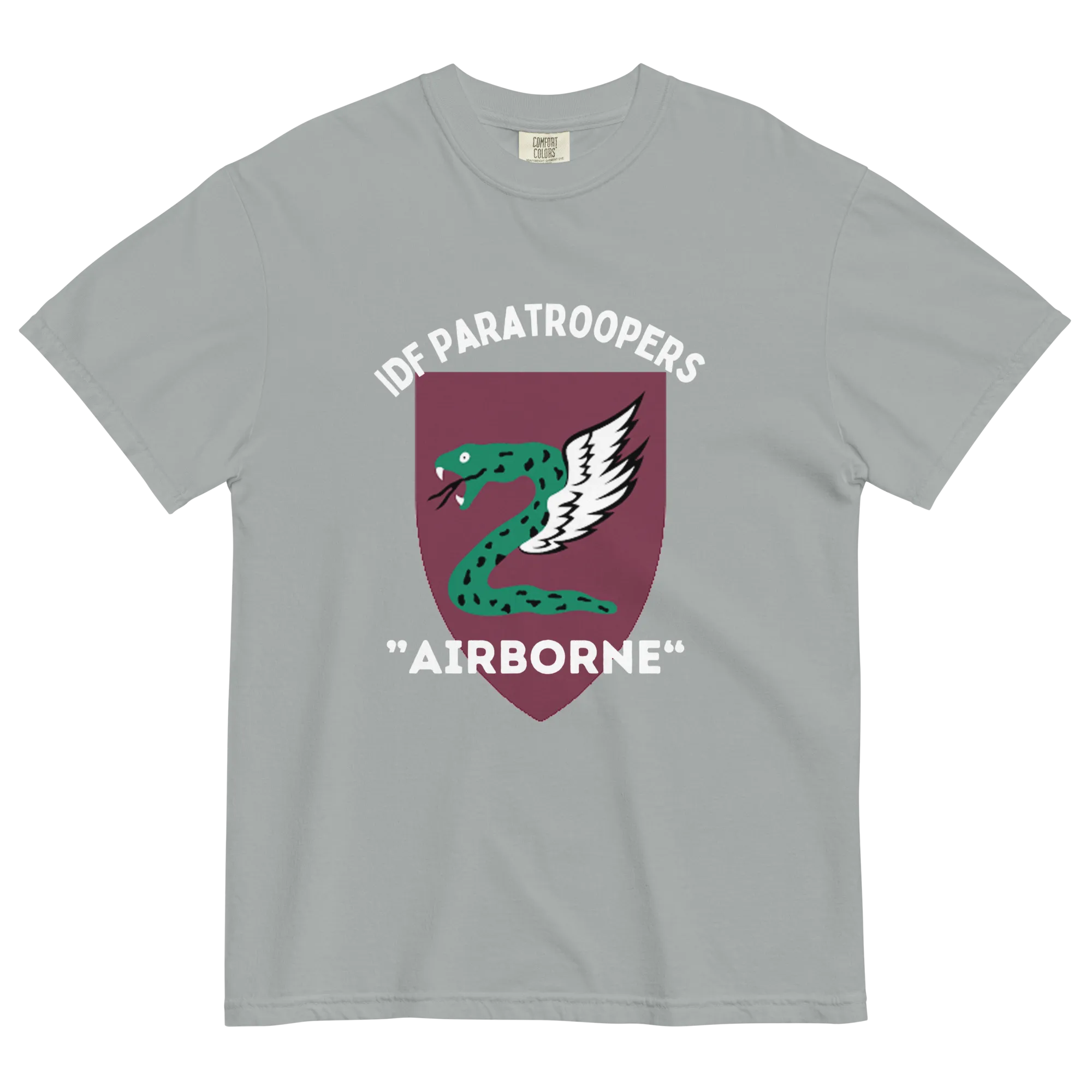 IDF Paratroopers Airborne men's garment-dyed heavyweight t-shirt