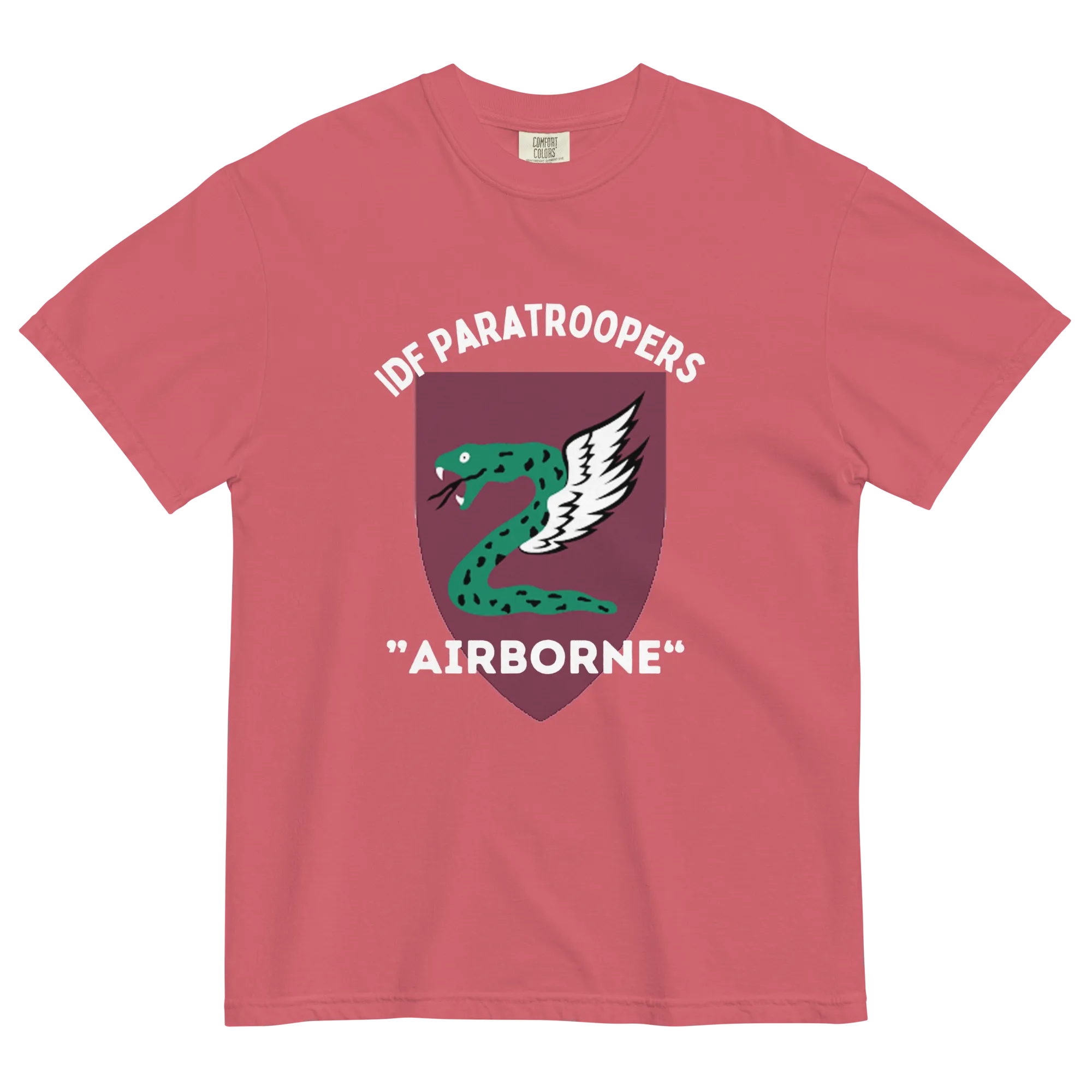 IDF Paratroopers Airborne men's garment-dyed heavyweight t-shirt