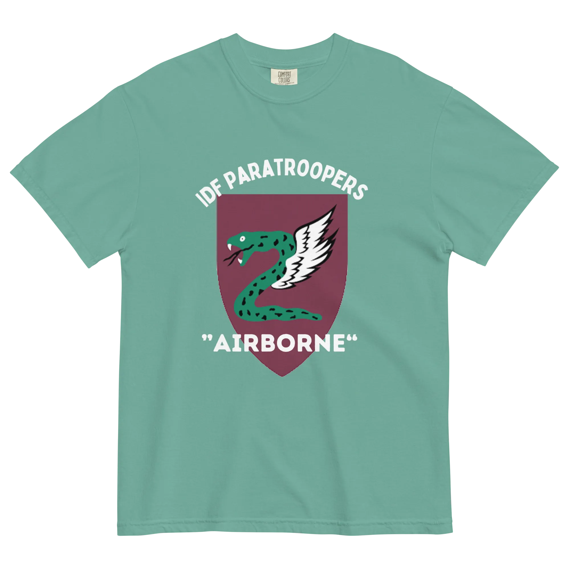 IDF Paratroopers Airborne men's garment-dyed heavyweight t-shirt