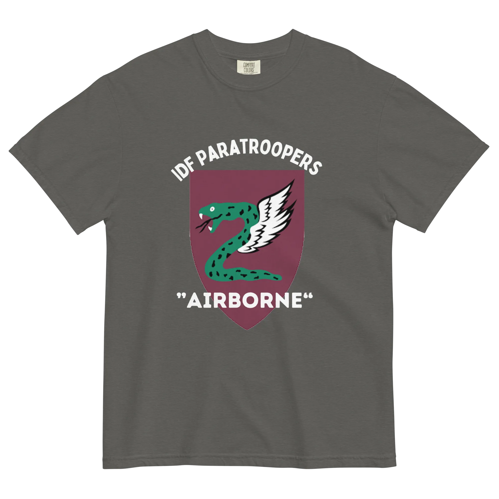 IDF Paratroopers Airborne men's garment-dyed heavyweight t-shirt