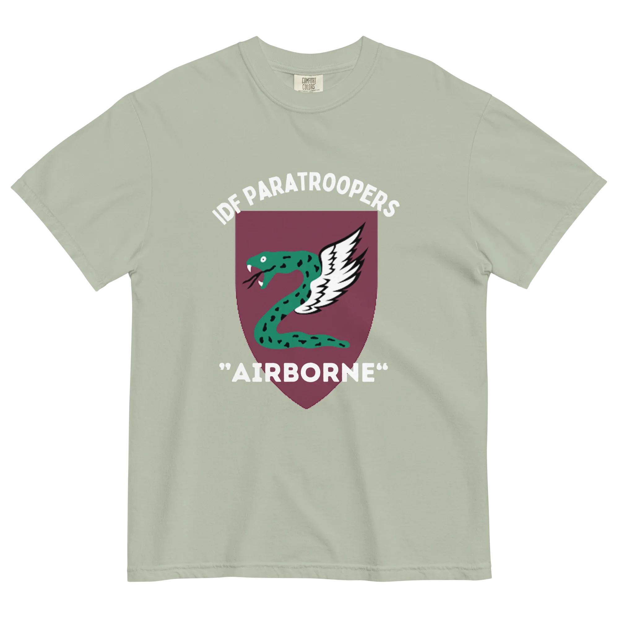 IDF Paratroopers Airborne men's garment-dyed heavyweight t-shirt