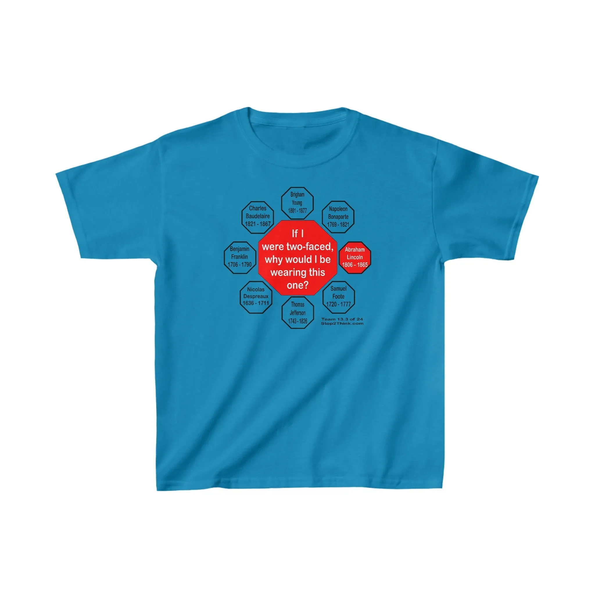 If I were two-faced, why would I be wearing this one?  -  Abraham Lincoln 1806 – 1865 - YT-13.3