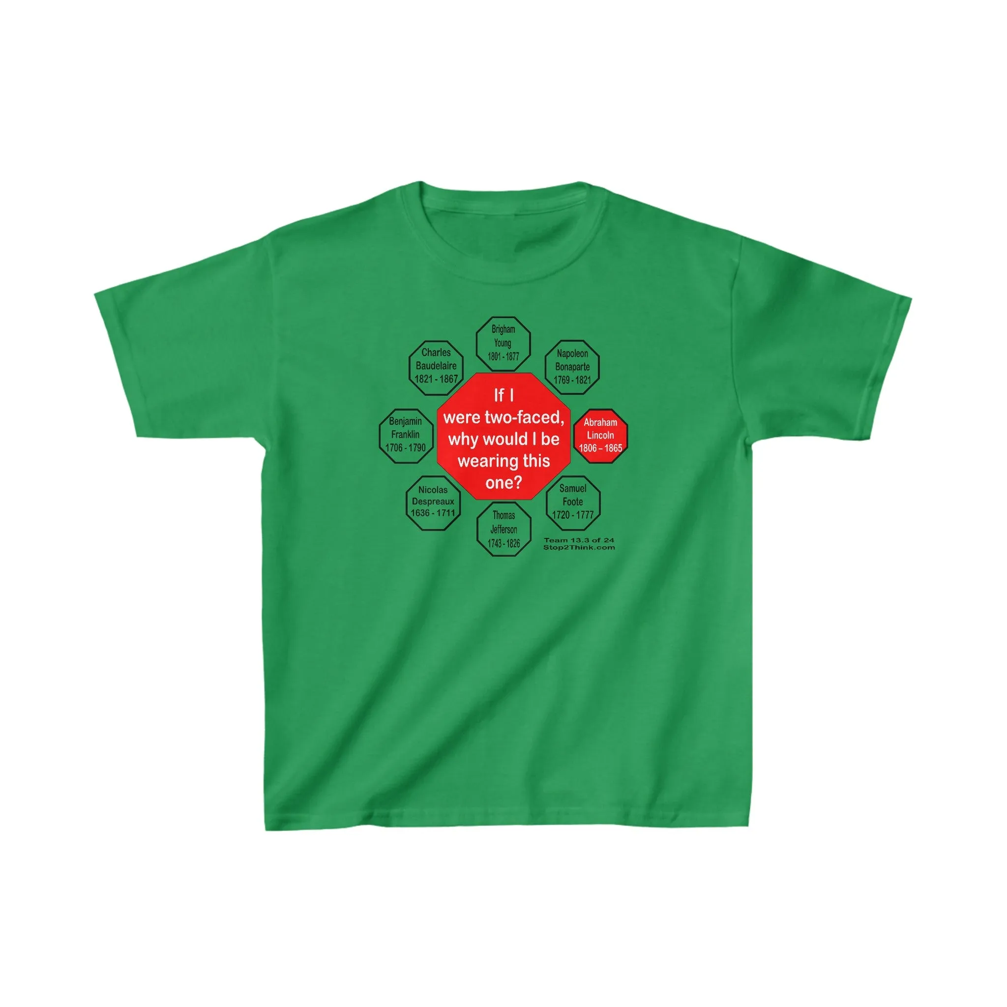 If I were two-faced, why would I be wearing this one?  -  Abraham Lincoln 1806 – 1865 - YT-13.3