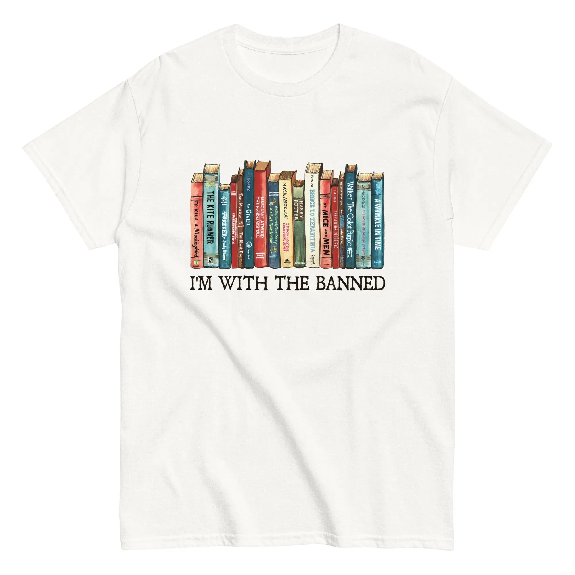 I'm With The Banned Shirt Apparel for Banned Books T-Shirt Free Speech Tee Anti censorship Shirts