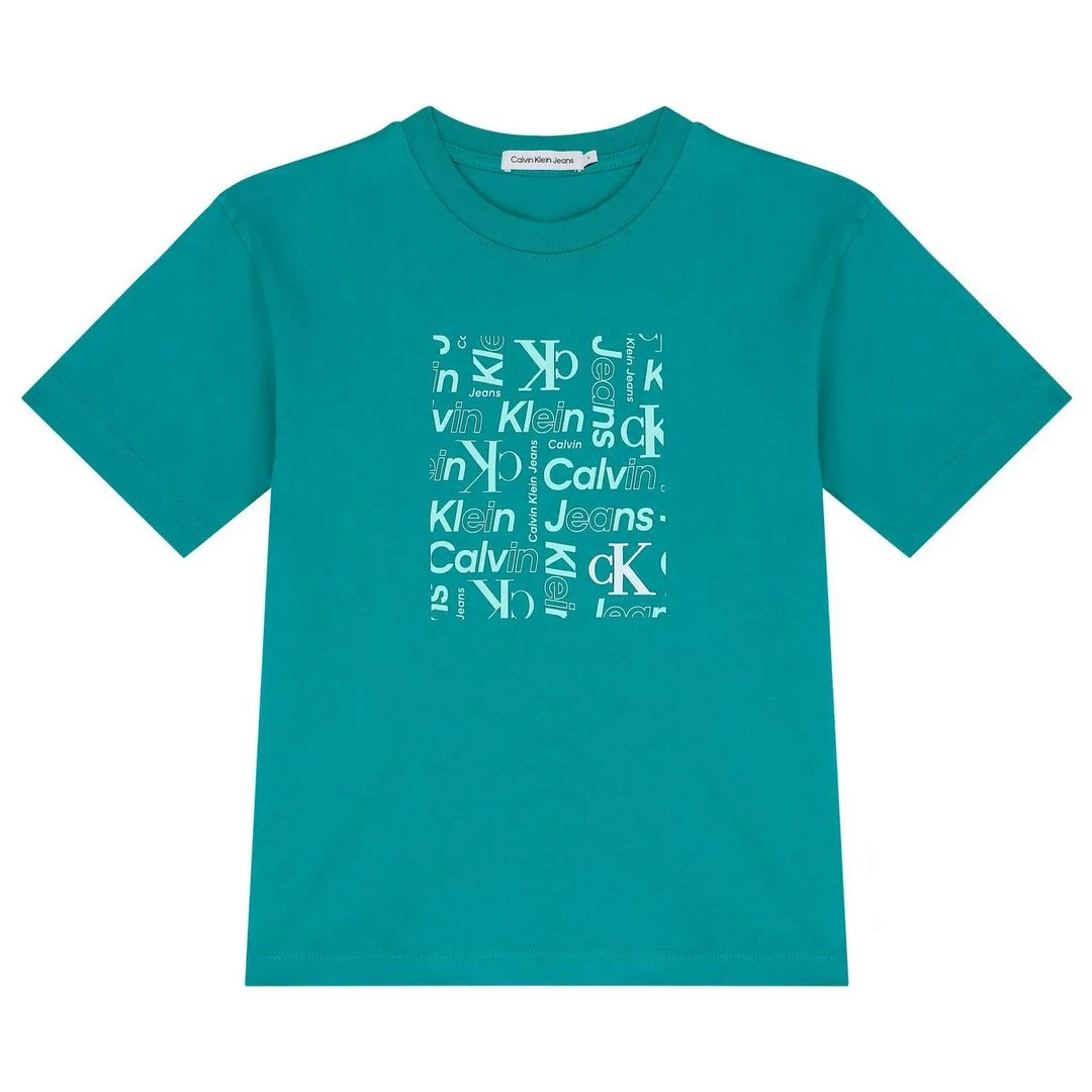 Inst. Ck Aop Placed Box T-Shirt