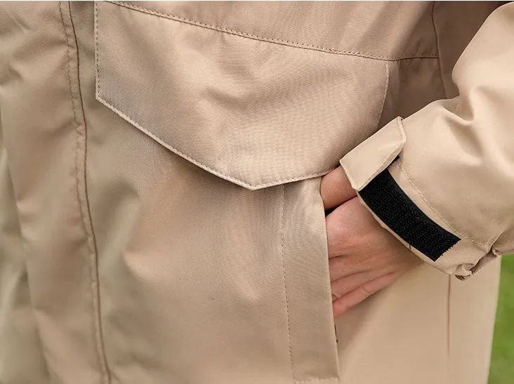 Insulated Cargo Puffer Jacket for Women with Relaxed-Fit Design