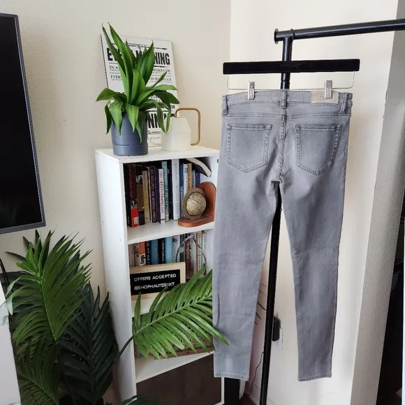 IRO Night Distressed Grey Skinny Jeans