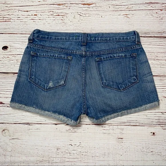 J Brand Distressed Cut Off Jeans Shorts in Neptune Wash Sz 26
