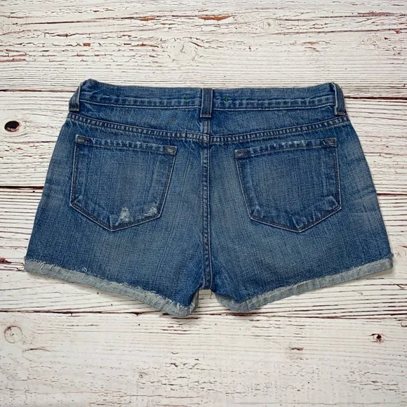 J Brand Distressed Cut Off Jeans Shorts in Neptune Wash Sz 26