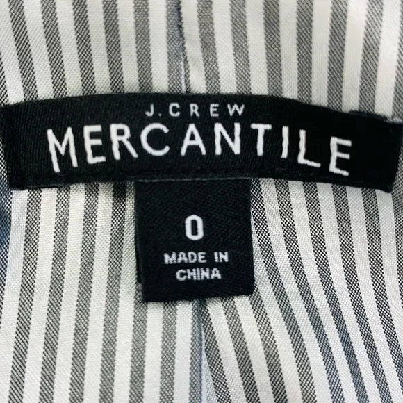 J. Crew Mercantile Schoolboy Blazer In Heather Grey Oatmeal SZ 0 NWOT!